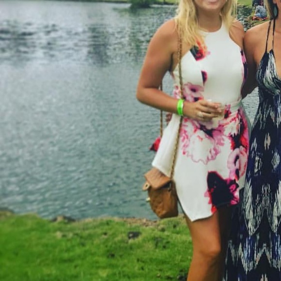 White and Pink Floral Dress - Picture 2 of 4